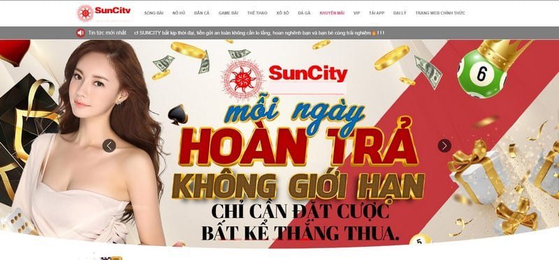 Tiền hoàn trả cao Suncity.net